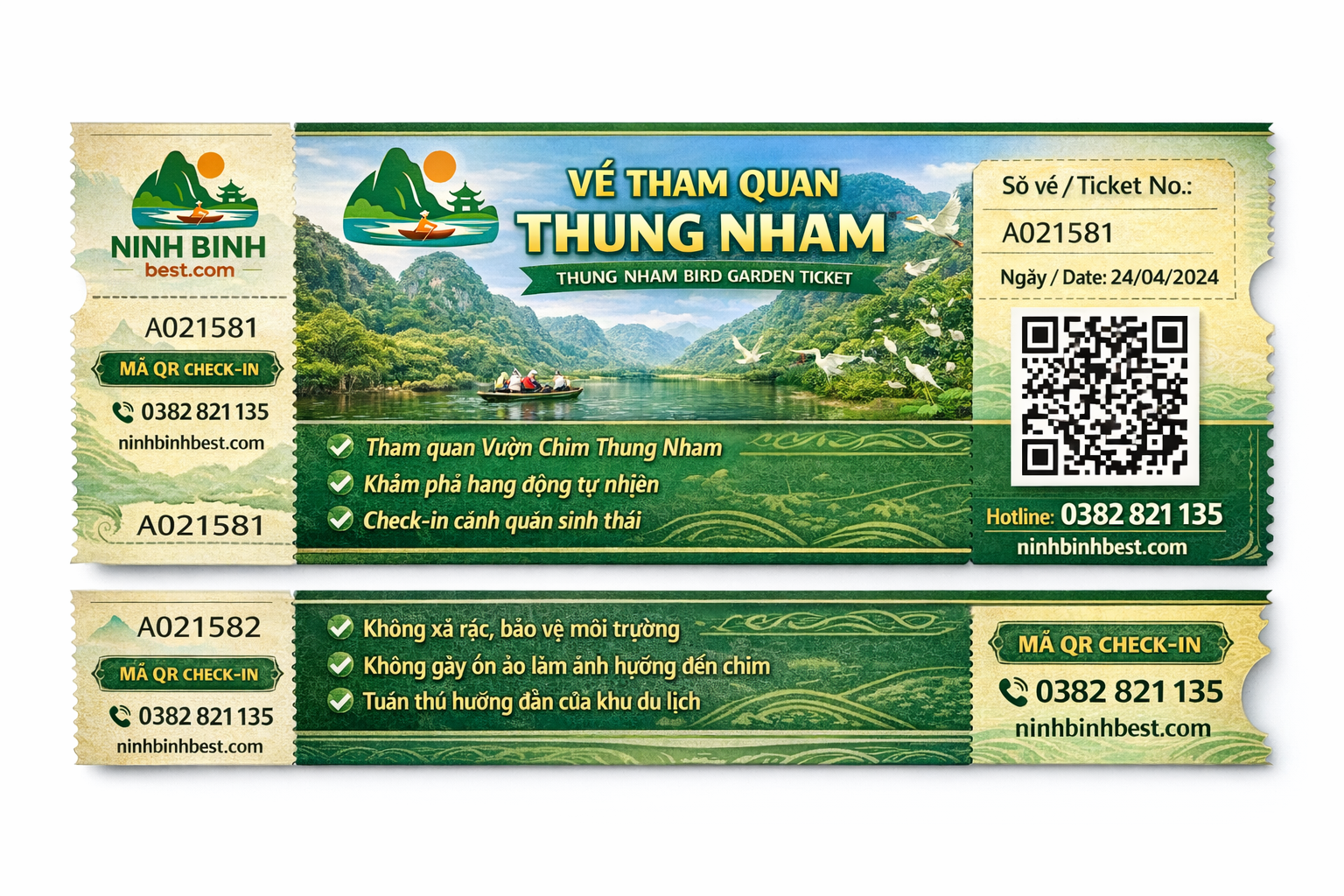 Vé Tham Quan Thung Nham